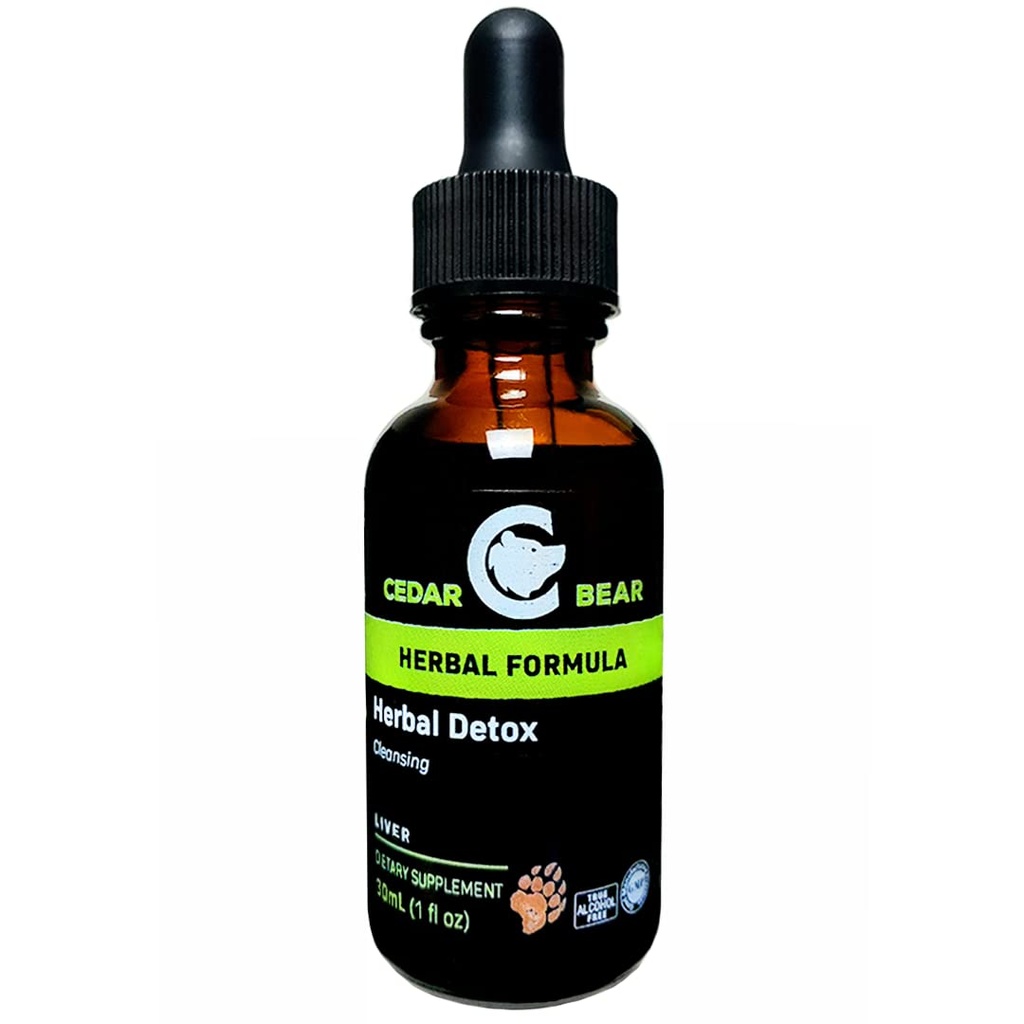Cedar Bear - Herbal Detox een vloeibare kruidensupplement Dat is een Deep Detox Reiniging die Helpt Heldere Organen en weefsels van Milieutoxinen 1 Fl Oz