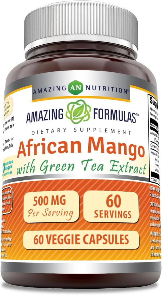 Verbazingwekkende Formules Afrikaanse Mango met Green Tea Extract Supplement 