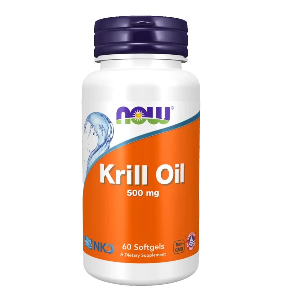 MAINTENANT compléments alimentaires, huile de krill de Neptune 500 mg, Oméga-3 phospholipide-bound, soutien cardiovasculaire*, 60 softgels