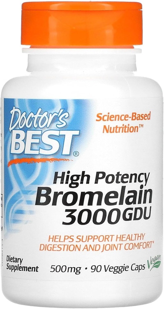 BEST 3000 GDU Bromelain - 500 mg - 90 Vegetarische Capsules