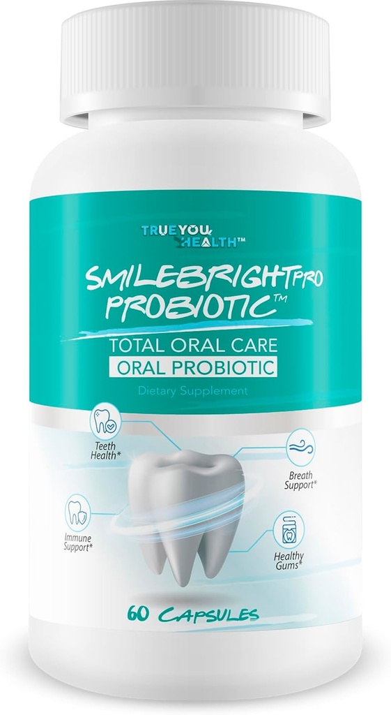 Smile Bright Pro - Onze beste Total Oral Care Oral Probiotica - Orale Probiotica voor mond slechte adem - Gum Health Probiotica voor tanden Probiotica - Orale Probiotica voor droge mond Orale Gezondheid Probiotica