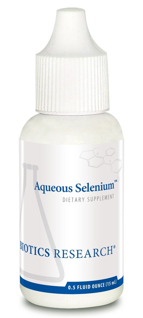 Recherche en biotique Formule liquide de sélénium aqueux, 95 mcg Sélénium Drop, Thyroïde Gland Fonction, Production d'ADN, Santé cognitive, Potent Antioxydant 0,5 Fluides