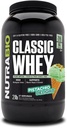 NutraBio Classic Wei Proteïne Poeder- 25G Proteïne per schep - Vol-Spectrum Aminozuur Profiel - Geen vullingen, kunstmatige kleuren, conserveringsmiddelen - (Pistachio Delight, 2 pond)