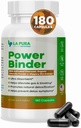 LaPura Power Binder Vermengen en reinigen met actieve Charcoal, Organic Chlorella Powder & Slippery Elm Extract Helpt Alleviate Gas & Bloating