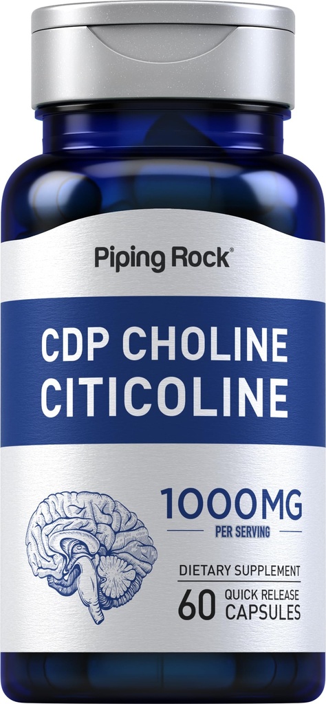 Piping Rock CDP Choline Citicoline 1000mg 