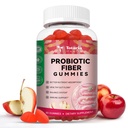 Totaria 9-in-1 Probiotic Fiber Gummies for Adults & Teens 16G Fiber per Serving, Psyllium Fiber Supplement with 5 Miljard CFU Bacillus Coagulans, Inulin, ACV for Digestief & Gut Wellness - 60 Gummies