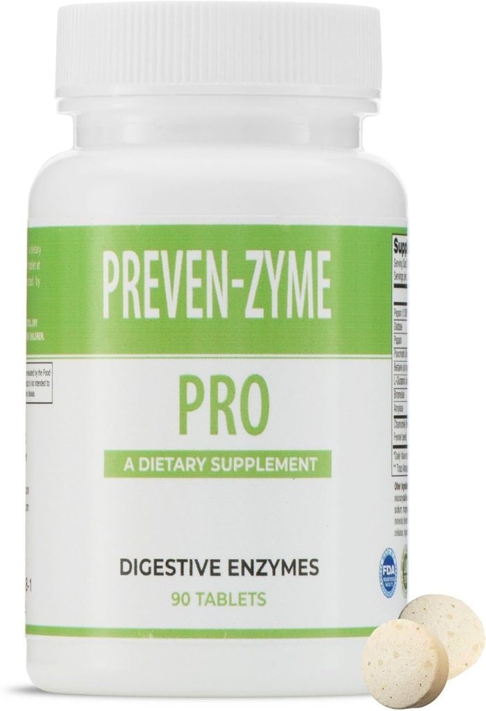 Prevenzyme Prodisptive Enzyme Supplement (90 Tabs) van Legere Pharmaceuticals for ES Global