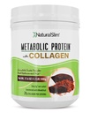 Metabole Proteïne Poeder met Collageen, Wei Proteïne Poeder Shake, Gehydrolyseerde Collageen met L-Glutamine voor Metabole Ondersteuning, Digestie, Huid, Gewricht & Spier, Low Carb Meal Vervanging, 17,06 oz
