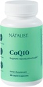 NATALIST CoQ10 Ubichinon 120 mg dagelijkse vruchtbaarheid Vitamine Krachtig Antioxidant Defense & Cellular Energy Support Supplement - Hoge absorptie voor vrouwen en mannen Veganistisch, niet-GMO - 60 vloeibare capsules
