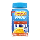 Emergen-C Immune+ Triple Action Immune Support Gummies, BetaVia (R), 1000mg Vitamine C, B Vitaminen, Vitamine D en Antioxidanten, Super Orange - 45 Tellen