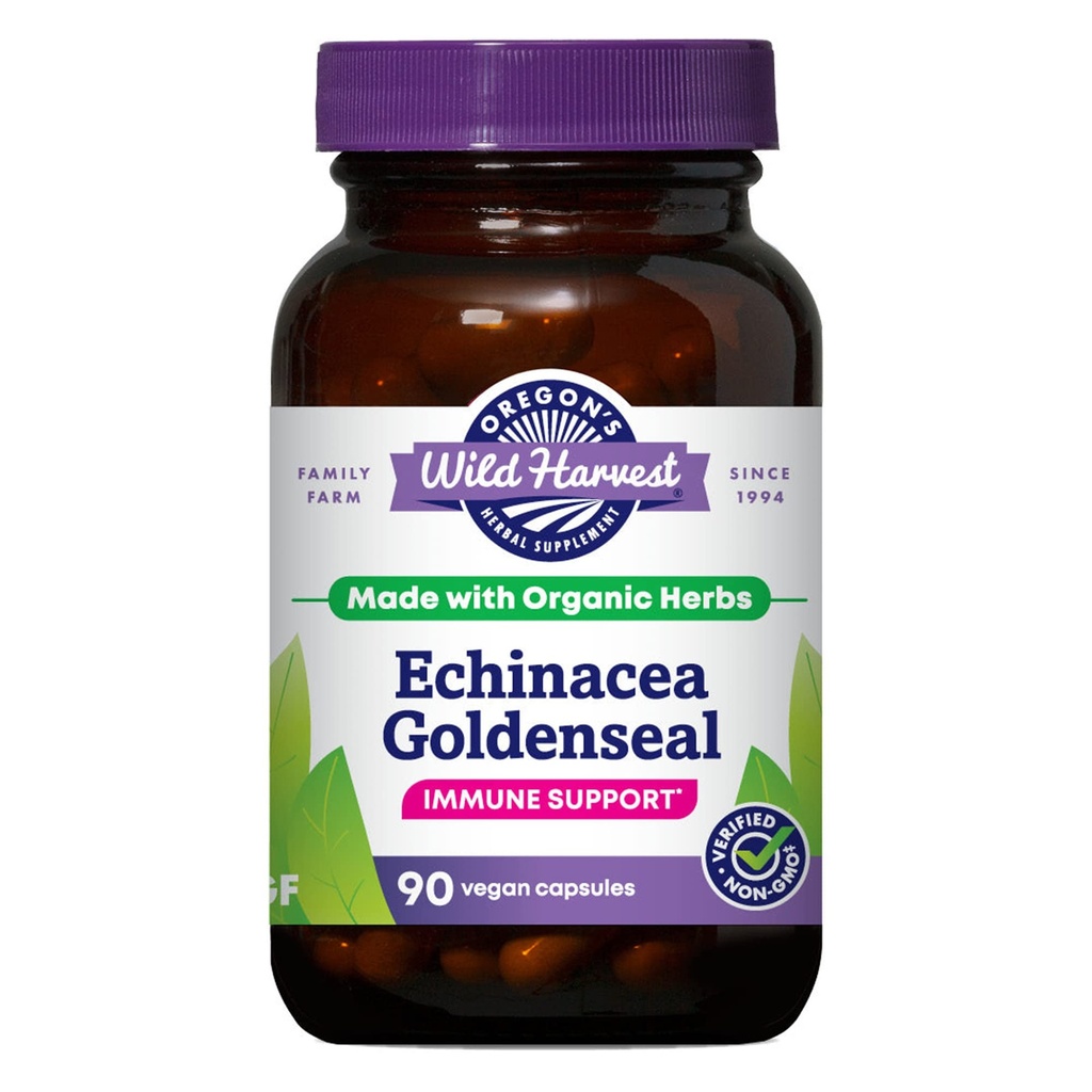 Oregon's Wild Harvest Echinacea Goldenseal Biologische Capsules 
