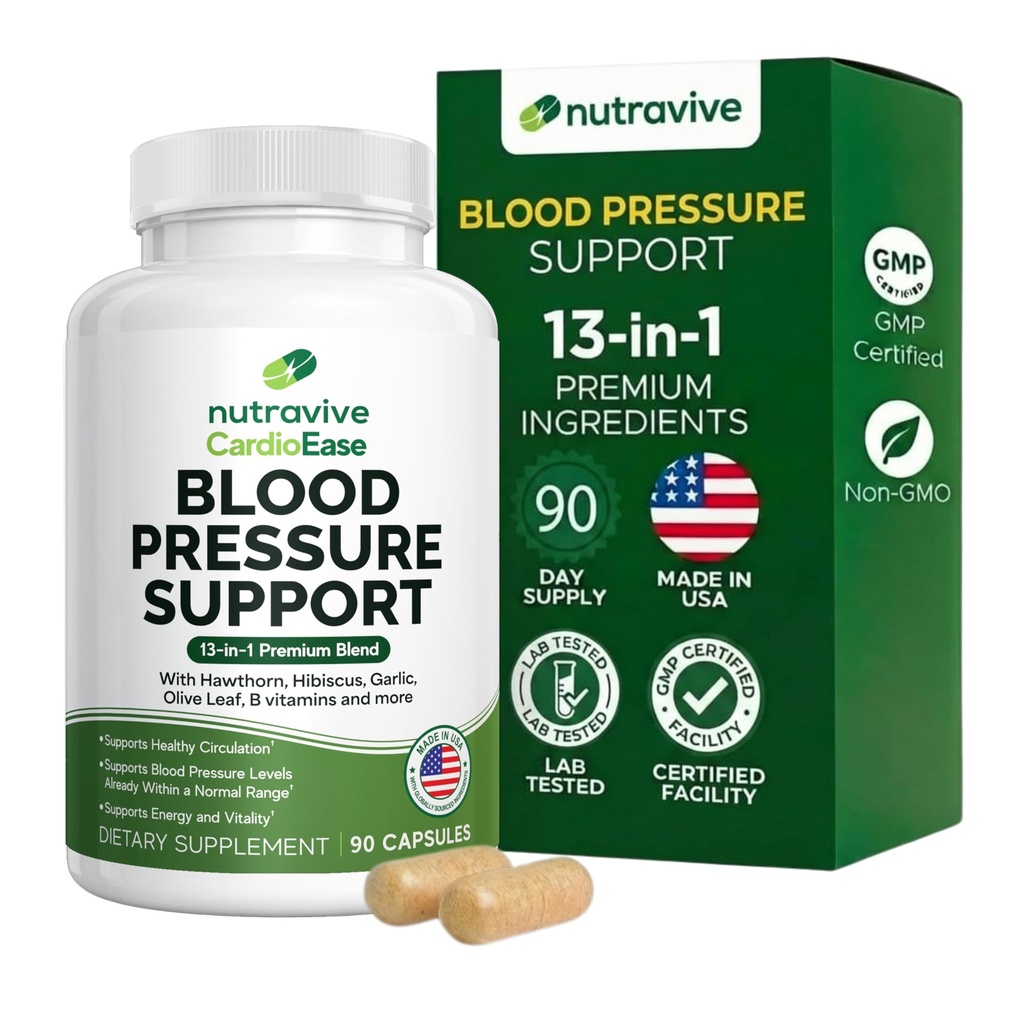 Nutravive Blood Pressure Support Supplement 