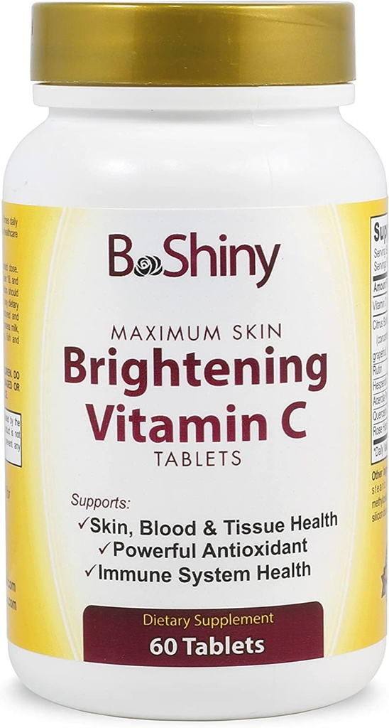 Vitamine C Complex 1000 mg tabletten voor huidverlichting Brightening Antioxidant met Rose HIPS en Bioflavinoïden Immune Support Supplement Gezond Verouderen Builds Energie en algehele welzijn