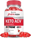 Justified Laboratories Keto Rush Keto ACV Gummies Extreme 2000MG Keto Rush Keto Gummies Apple Cider Vinegar Geformuleerd met Granaatappel Beet Juice Powder B12 Vegan Non GMO 60 Gummys