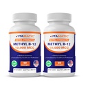 Vitamatic Methyl Vitamine B12 (methylcobalamine) 10.000 mcg (10mg) 60 Lozenges - Superieure bron van vitamine B12 (2 verpakkingen)