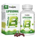 Liposomal B Complex Ontworpen voor hoge absorptie B Vitaminen met Choline Inositol Vitamine B1, B2, B3, B5, B6, Biotine, Folaat, Gemethyleerde B12- Immune, Energie, Hersen Hart Ondersteuning 90 Softgels