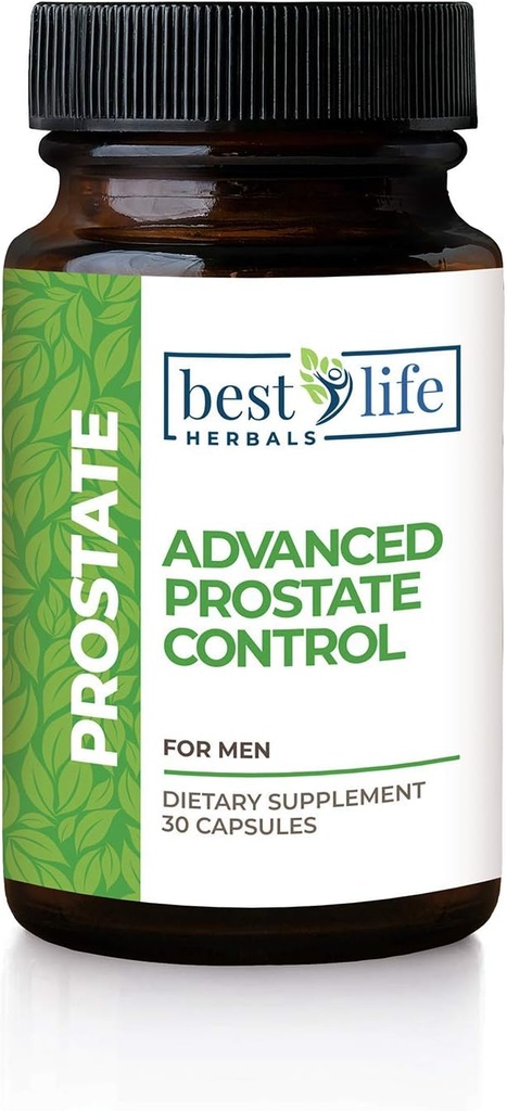 Best Life Herbals Advanced Prostate Control Supplement met Saw Palmetto voor mannen ervaren uitgebreide prostaat, frequent urineren, overactieve blaas -1 fles