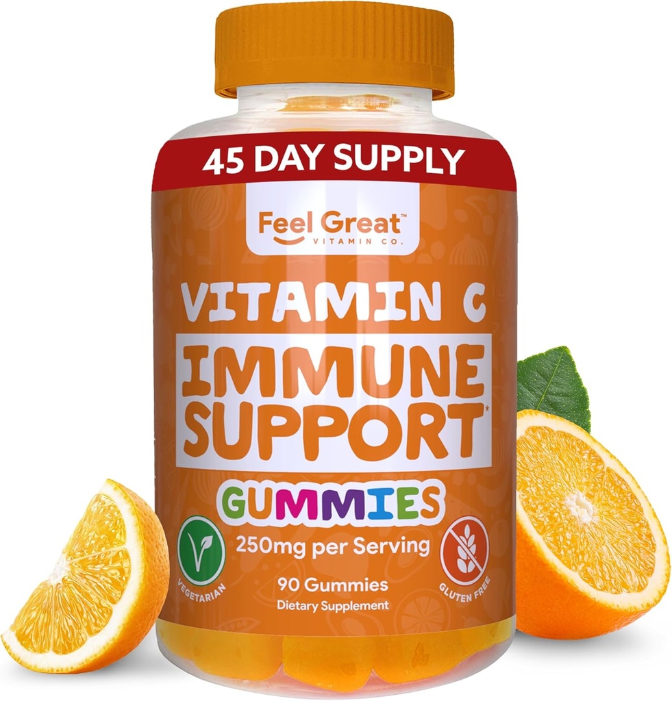 Gummies de vitamine C pour adultes et enfants par Feel Great Vitamine Co.