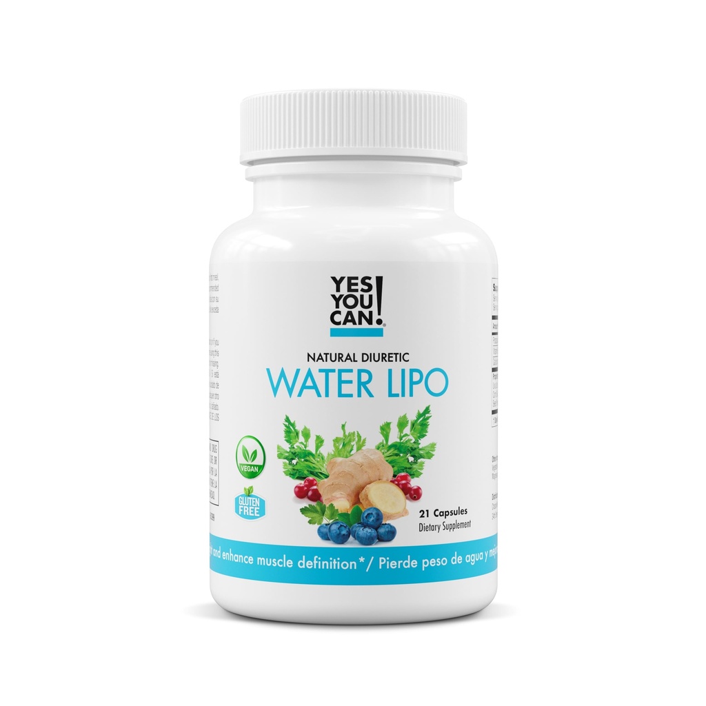 Ja, dat kan je wel! Natuurlijke water Lipo Pillen - Diuretische reiniging met Elektrolyten en Vitaminen - Helpt met waterretentie - Glutenvrije, 21 Capsules per fles