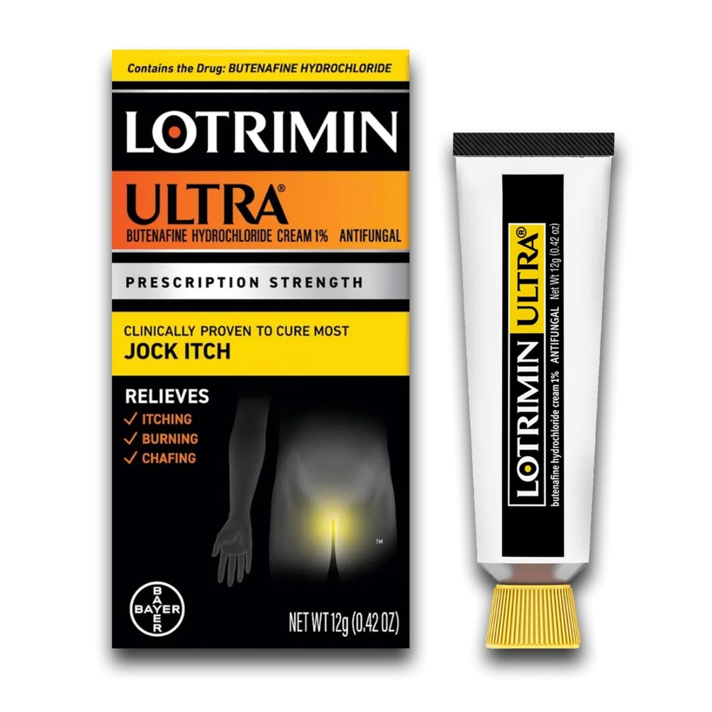 Lotrimin Ultra Jock Itch Cream - Krachtige Butenafine Hydrodide behandeling voor Jock Itch, 0,42 Ounce (12 Gram) (Verpakking mei Vary)