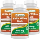 Best Naturals White Willow Bark 400 mg 180 capsules (180 telling (verpakking 3))