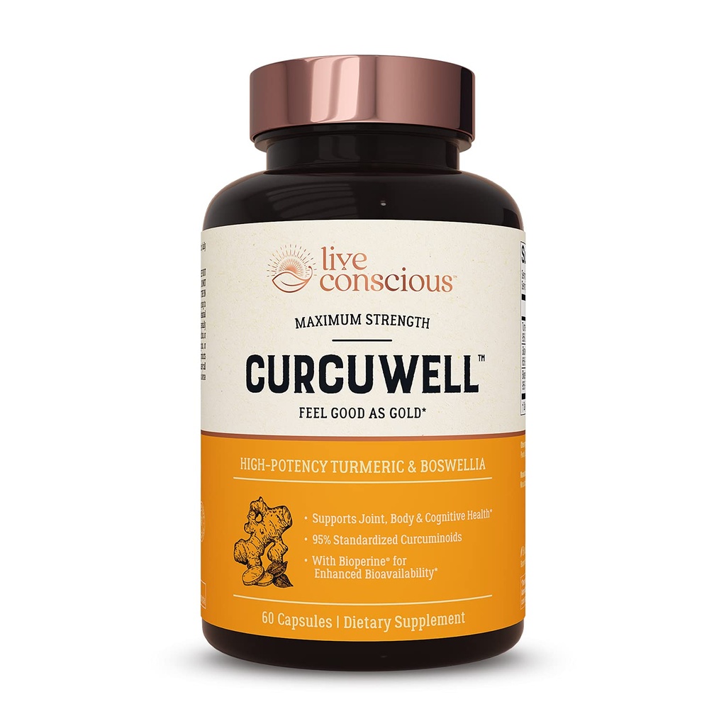 Live Conscious CurcuWell - Curcumin en Boswellia Blend 