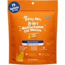 Zesty Paws 8-in-1 Multivitamine Cat Vitaminen & supplementen Mousse - Kattenvitaminen voor binnenkatten - Gezonde behandeling Knijpen voor darm, Immune, Hart, Huid & Coat Ondersteuning - Kip 14ct