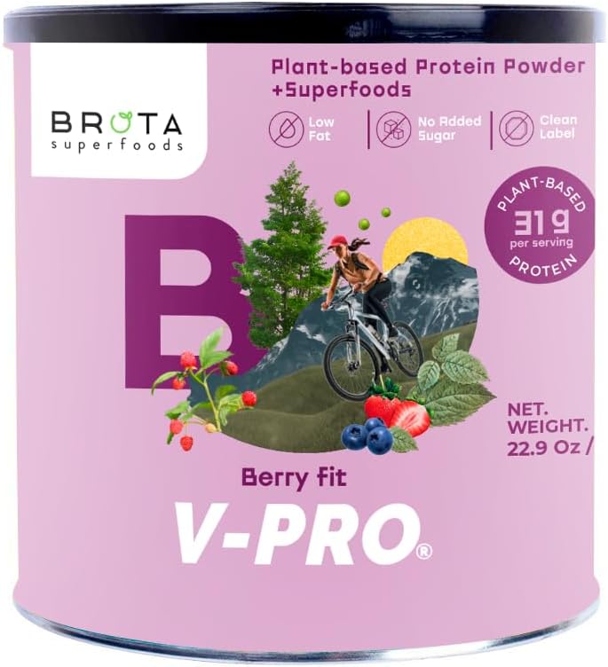 Vegan eiwit poeder - plantaardige proteïne voor energie & spier Boost - Clean Shake in Berry Blend smaak