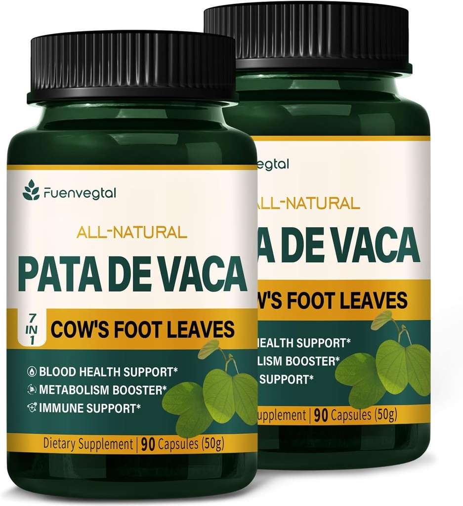 Supplément aux feuilles de pied de vache - Berberine avec Ceylan Capsules de cannelle Formule avancée - Tous les aliments naturels à base de plantes avec l'extrait de waske. 180 Nombre
