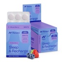 Neuro Melatonine 5mg Slaap & Oplaadmunten (144 stuks) - Snelle oplossen Melatonine Suiker Gratis muntjes met citroenbalsem & kamille voor betere slaap - Kalm slaapsupplement voor volwassenen - Nachtbessen smaak