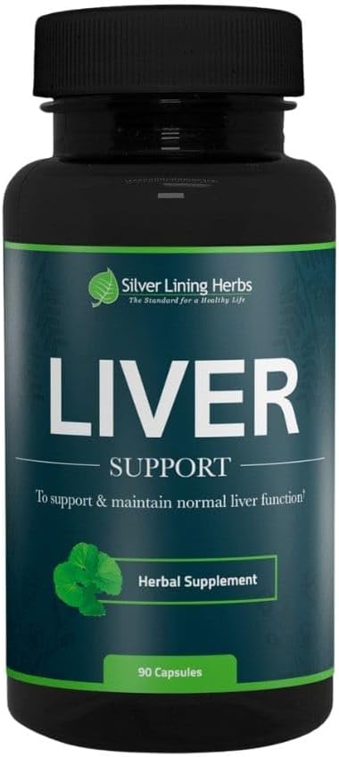 Support du foie à base d'herbes argentées - Soutien des plantes pour aider à maintenir la santé du foie - Soins naturels du foie pour soutenir le système immunitaire et les allergies - 90 capsules