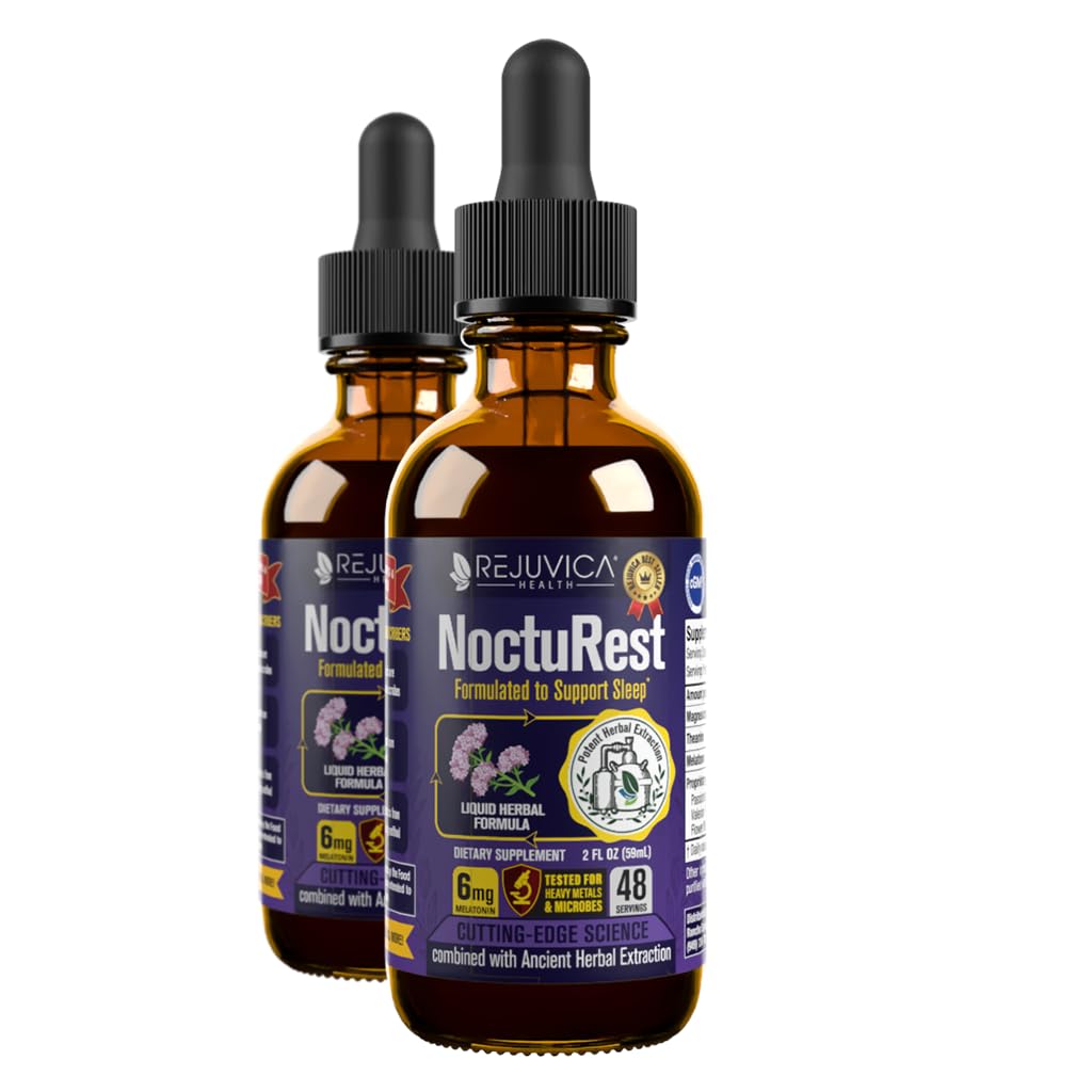 Natuurlijke slaapmiddel met Valeriaan en Melatonine - All-Natural Liquid Formula for 2X Absorptie - Magnesium, L-Theanine & Meer