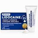 WELMAAT - 5% Lidocaïne Numbing Cream, 2oz (60g) - Maximale sterkte Lidocaïne crème - Aambeien verlichting - extern gebruik Verdovingsmiddel, vitamine E - kindbestendig - Topische huidverzorging
