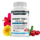 Santé urinaire, Pilules de canneberge pour les femmes, D Mannose 1000mg Capsules - Supplément d'herbe de Dandelion - Aide la santé des femmes, 60 CT