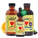 ENFANT ESSENTIELS Immune Support 3-Pack - Vitamine C liquide, première défense, et Echinacea - Suppléments d'amélioration immunitaire pour les nourrissons, les tout-petits et les enfants
