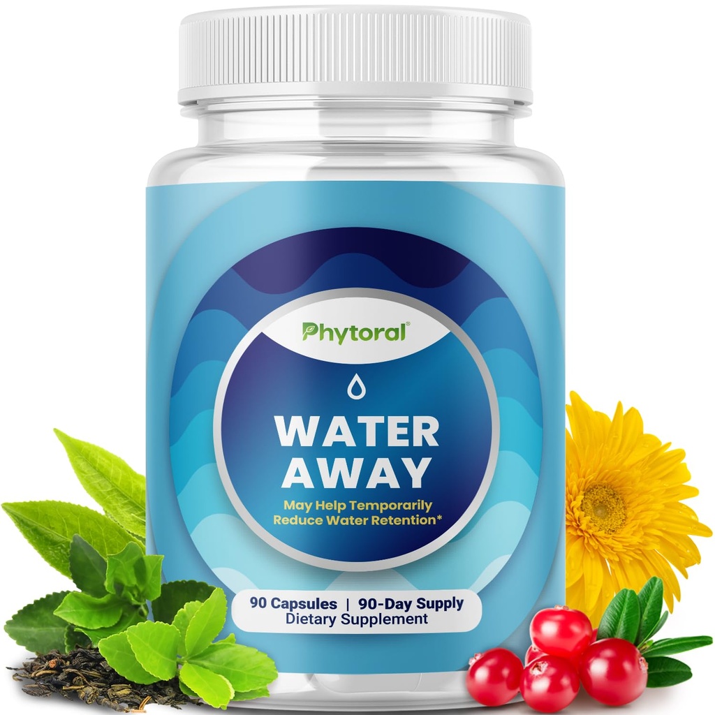 Waterretentie pillen voor vrouwen en mannen - Herbal Diuretische Supplementen - Vochtretentie supplement met Dandelion Leaf Extract & Green Tea for Bloating Relief - Pills for Leg & Feet Swelling - 90 Tel.