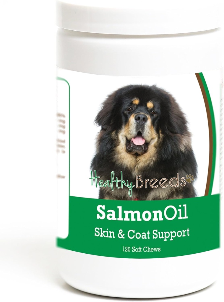 Healthy Breeds Tibetan Mastiff Salmon Oil Soft Chews 120 Count