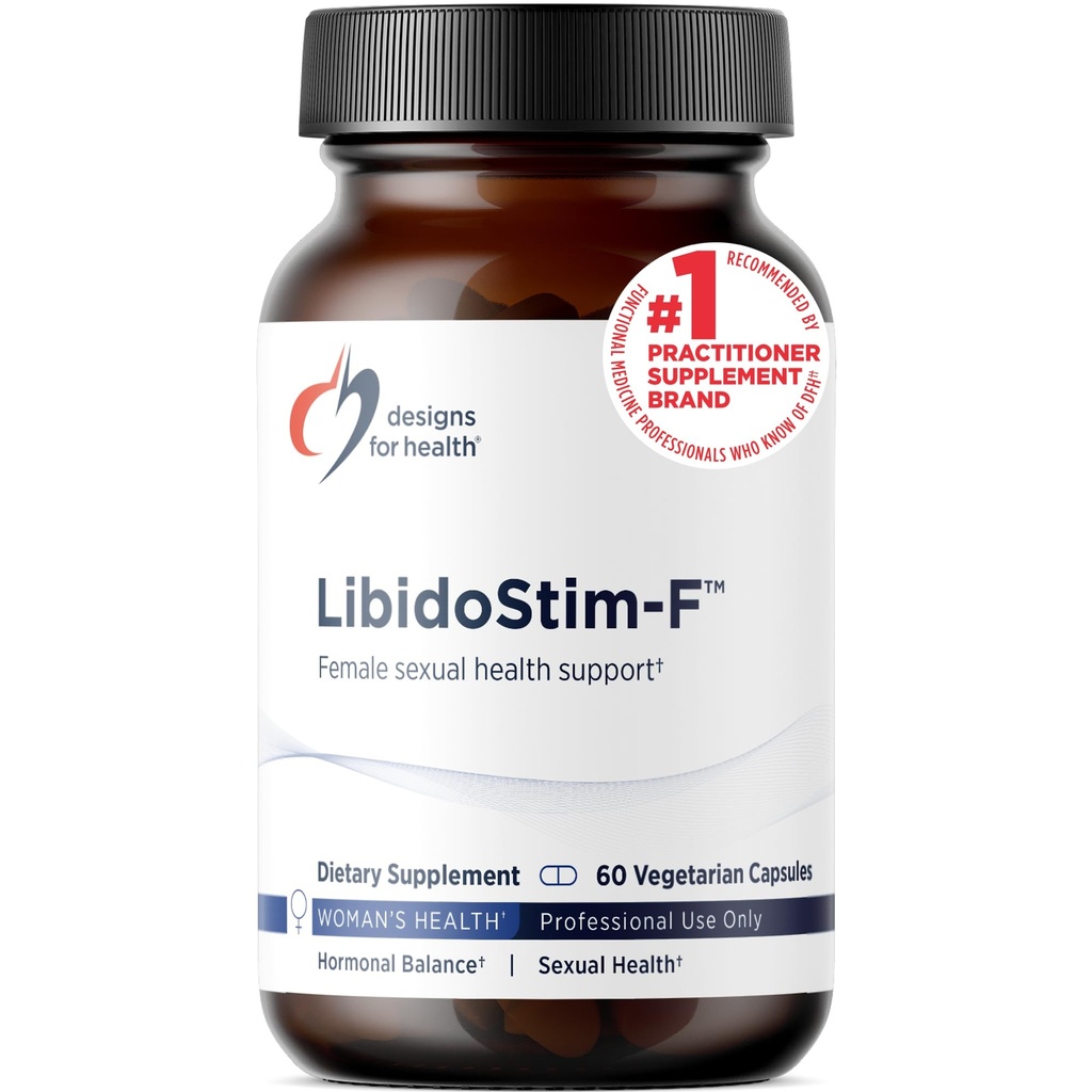 Conceptions pour la santé LibidoStim-F - Formule pour les femmes avec Tribulus, DHEA + Ginkgo Biloba - Non-GMO + Supplément sans soja pour la santé des femmes (60 capsules)