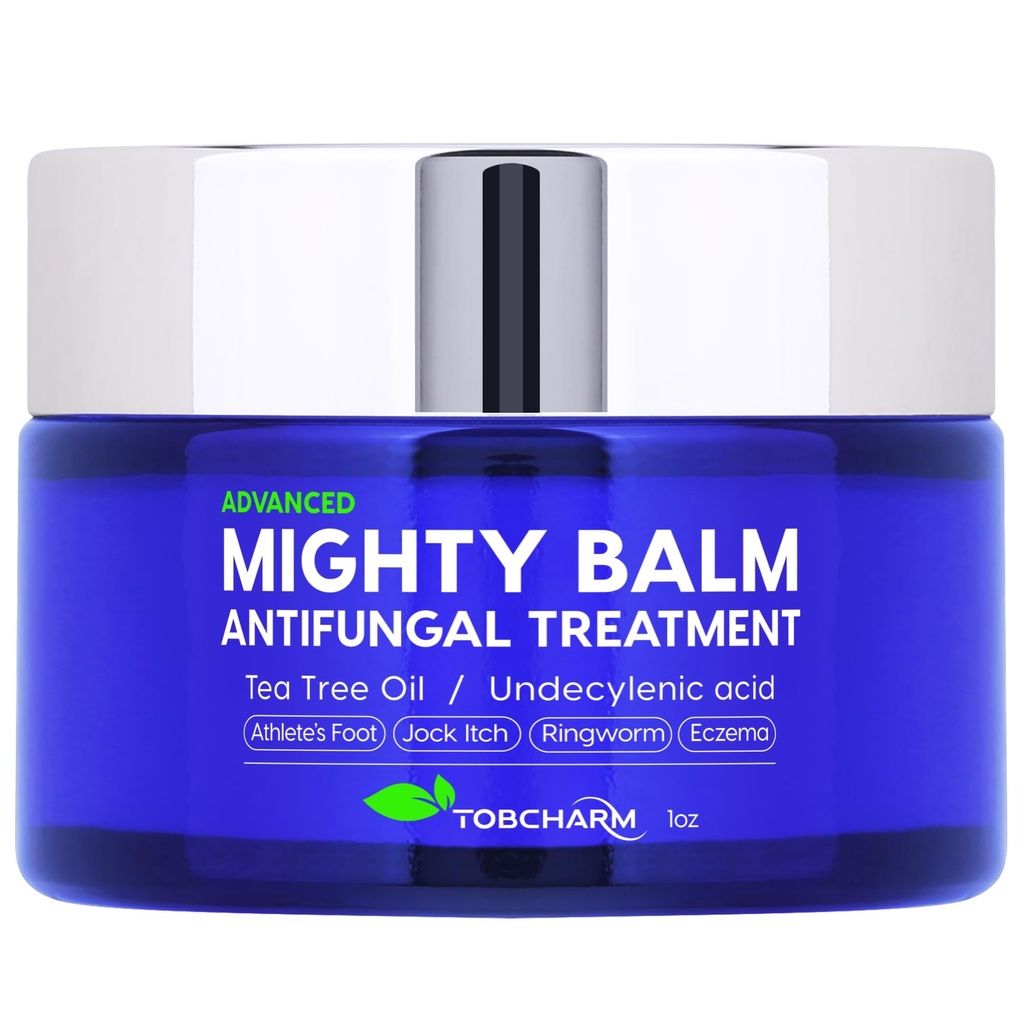 Crème antifongique Tobcharm à l'huile d'arbre à thé pour la teigne, la démangeaison de jock, le pied d'athlète et les infections fongiques de la peau – Crème antifongique pour le soulagement rapide et la guérison