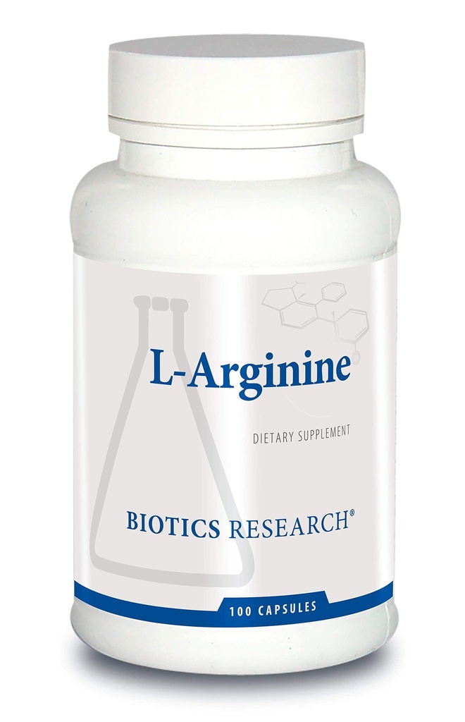 Biotica Onderzoek L Arginine, Belangrijke Aminozuur, Bouwblok voor spieren, Oefening Performance, Connective Tissue Ondersteuning, Nitric Oxide Booster, Ondersteunt Cardiovasculaire Gezondheid, 100 Capsules