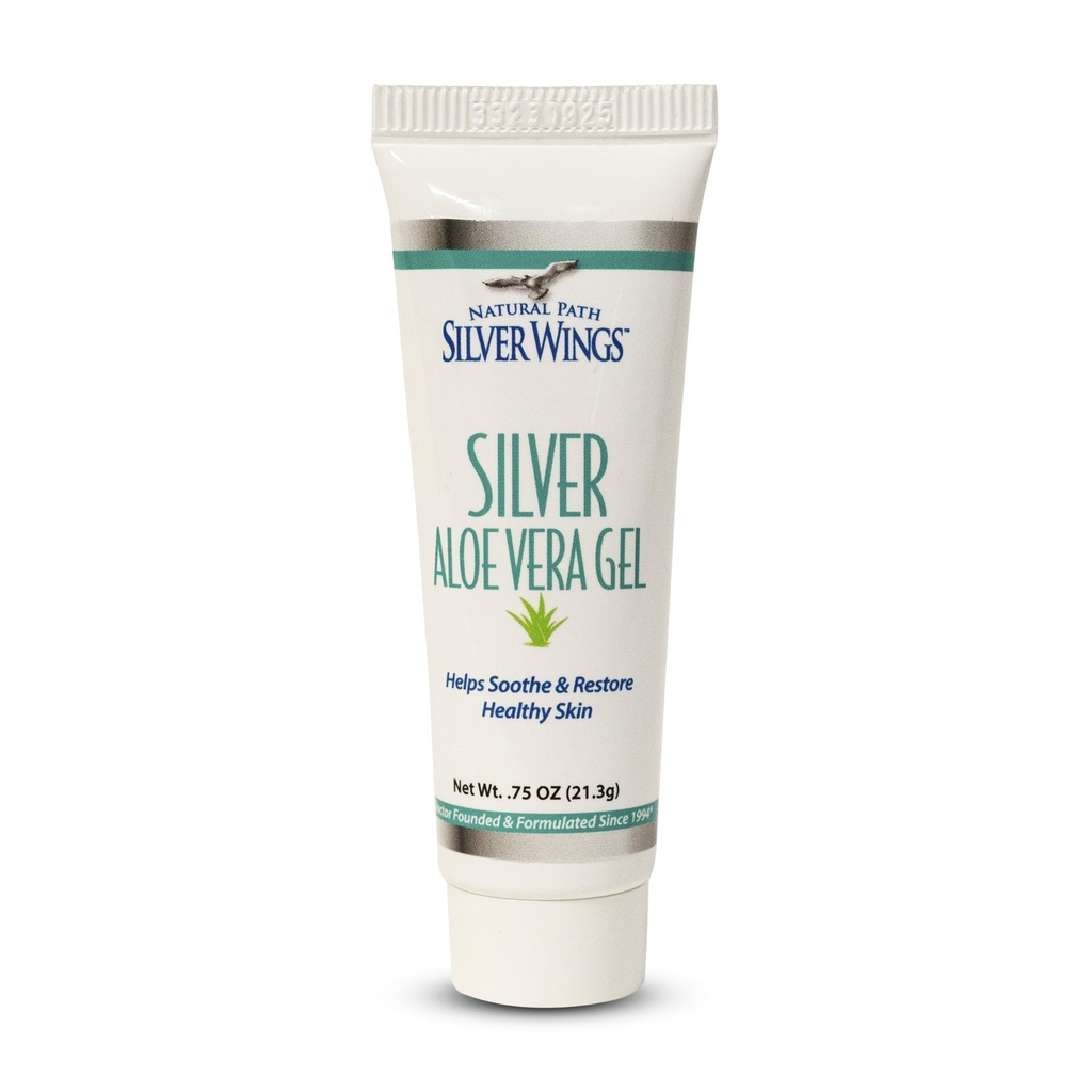 Natural Path Silver Wings 200ppm Zilver met Aloë Vera Gel - verzachtende huidverzorging 0,75 oz