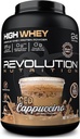 Revolution Nutrition, High Wei, Protein Powder 2LB, Wei Isolaat, Glutenvrij, Lean Muscle Mass for Men & Women, 25g Protein Per Scoop, 908 g, 24 Servers (Iced Cappuccino, 2 Pond)