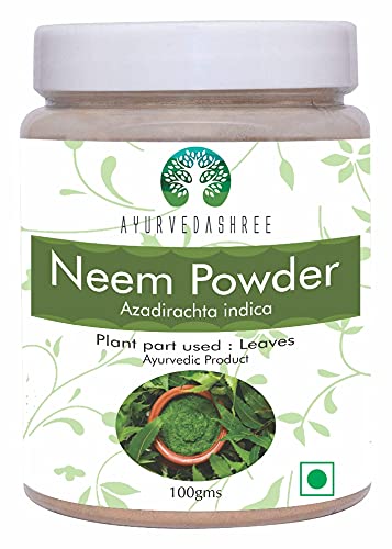 Poudre de feuille de Neem 100 Gm. Azadirachta Indica.