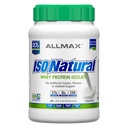 ALLMAX Nutrition ISONATURAL Wei eiwit isolaat, ongearomatiseerd - 2 lb - 27 Gram eiwit per scoop - Zero vet & suiker - 99% Lactosevrij - met prebiotica - Geen kunstmatige smaken - 31 Serven
