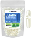 XPRS Nutra Taille 0 Capsules vides - 100 Compte Capsules de gélatine vides - Pills Bricolage Capsule Remplissage - Pure Pilule Gel Caps pour Do-It-Youlf Suppléments (Pearl White)