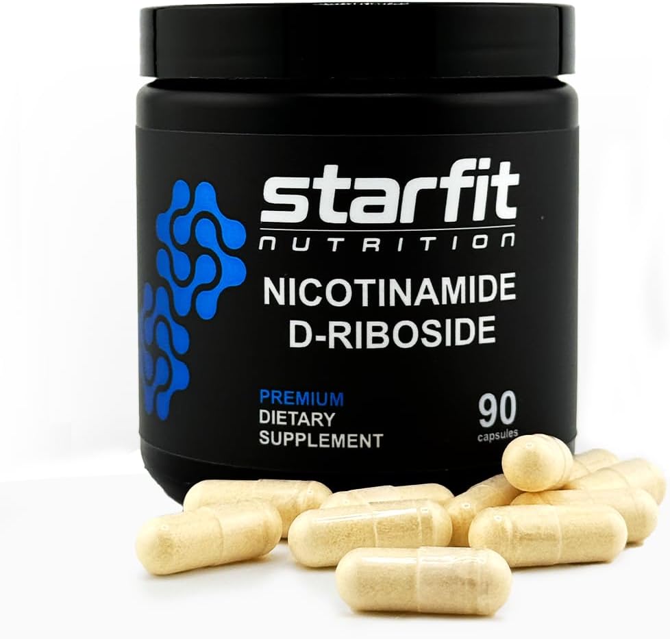 STARFIT - Nicotinamide D-Riboside, Booster NAD+, Energy & Focus Supplement, Cellulaire ondersteuning tegen veroudering, 90 capsules