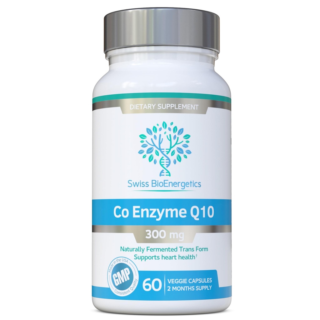 Co Enzyme Q10 CoQ10 300mg 60 Capsules - Superieure natuurlijk gefermenteerde Transvorm