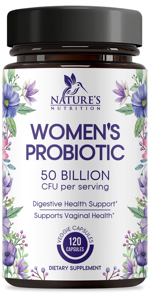 Probiotica voor vrouwen 60 miljard CFU - 16 strains, digestieve gezondheid, vaginale pH & Immune Support, Prebiotica & Cranberry, Gut Health & Urinary Support, Shelf Stable Women's Probiotic - 120 Capsules