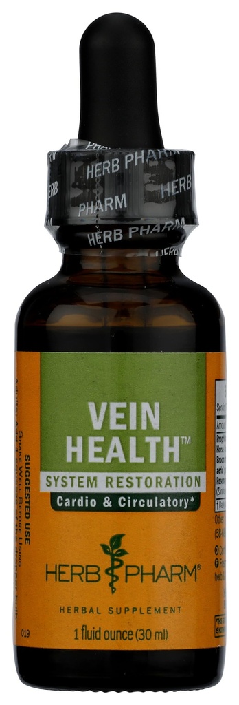 Herb Pharm Vein Health Liquid Herbal Formula for Cardiovasculaire en Circulatoire System Support, 1 Fl Oz