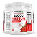 Blood Pressure Support & Heart Health Cardiovasculaire Supplement W/Hawthorn, Hibiscus. Nitrikoxide Ondersteuning voor normale bloeddruk ondersteuning W/Vitamine B12 & Foliumzuur. Knoflook Supplementen. 90 CT